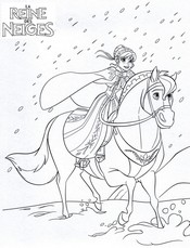 coloriage anna part a la recherche de sa soeur elsa